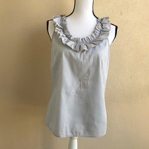 🌟J. Crew Ruffled Neck Top